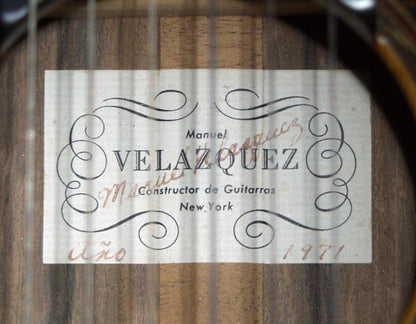 Manuel Velazquez Classical Guitar (1971)