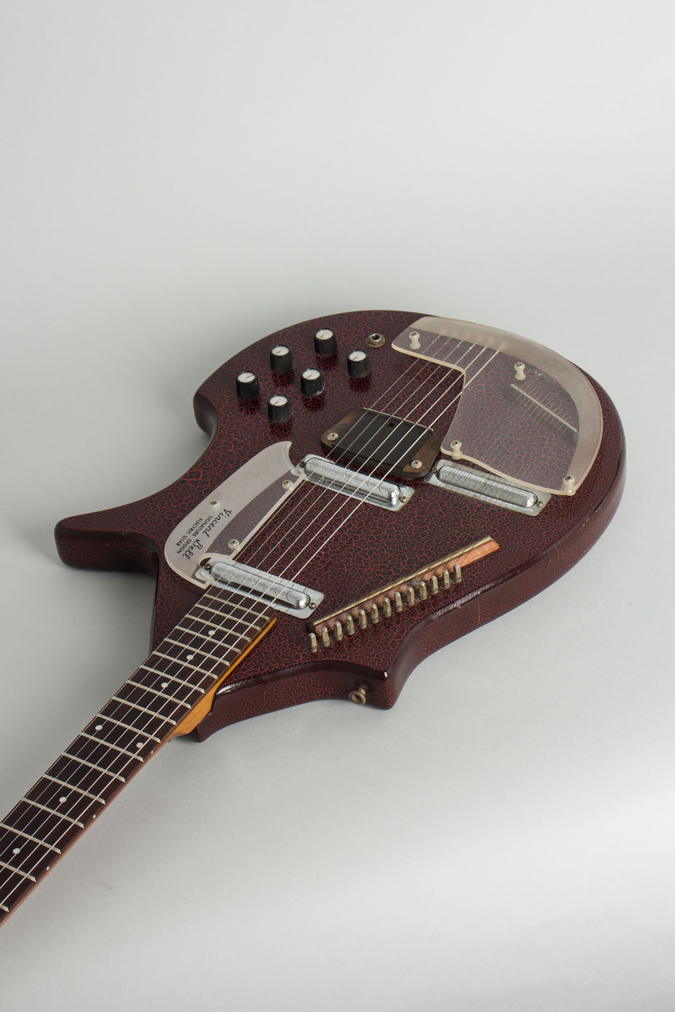 Danelectro Coral Sitar Semi-Hollow Body Electric Guitar (1968)