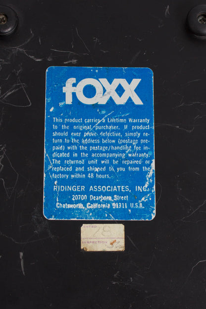 Foxx Fuzz & Wa & Volume Fuzz Effect (1970)