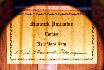 Manouk Papazian Classical Guitar (1976)