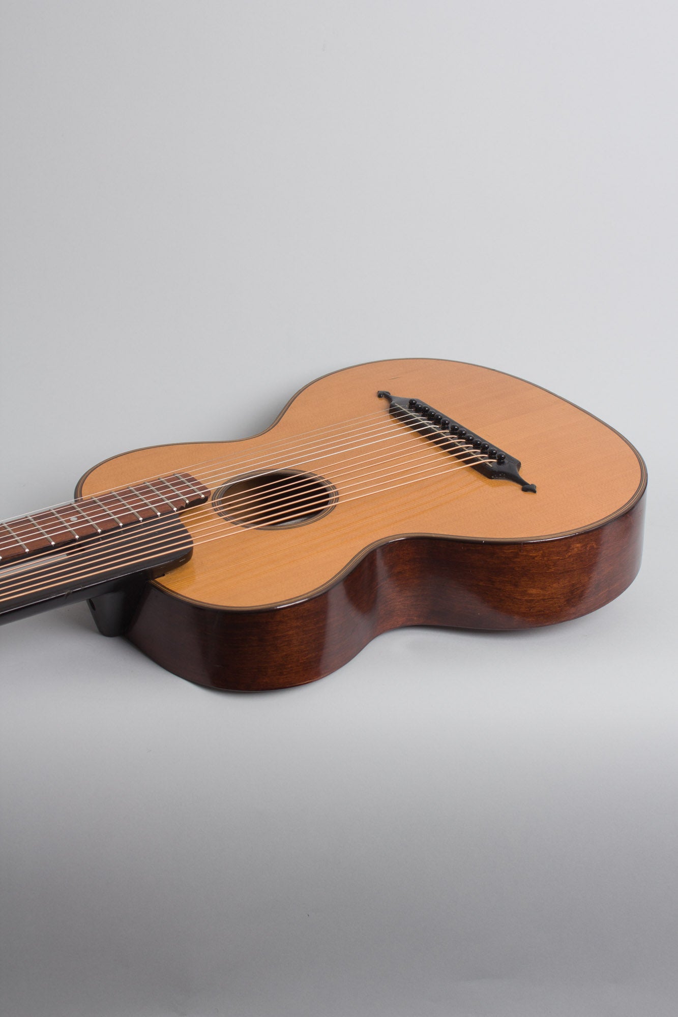 unlabelled 13 Course Schrammel Contra Harp Guitar (1950s)