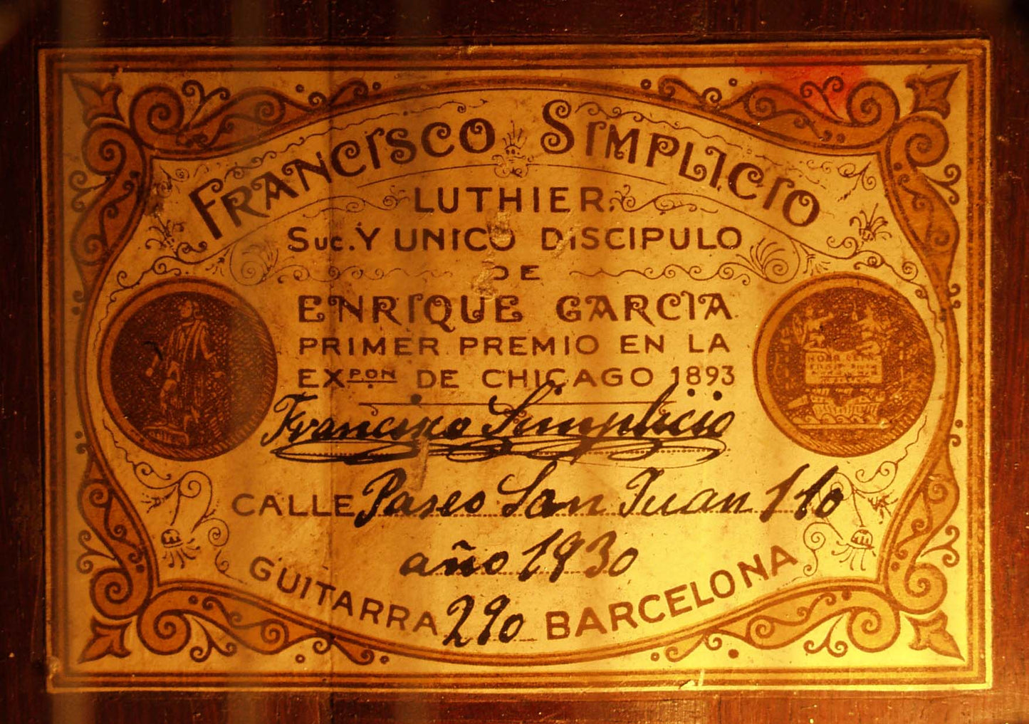 Francisco Simplicio Classical Guitar (1930)