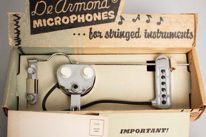 DeArmond Rhythm Chief Model 1100 in Original Box (NOT A REISSUE) Archtop Guitar Pickup (1969)