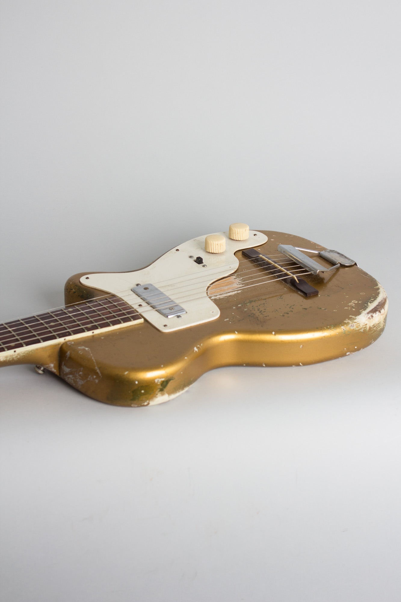 Harmony H-44 Stratotone, previously owned by Marc Ribot Solid Body Electric Guitar (1957)