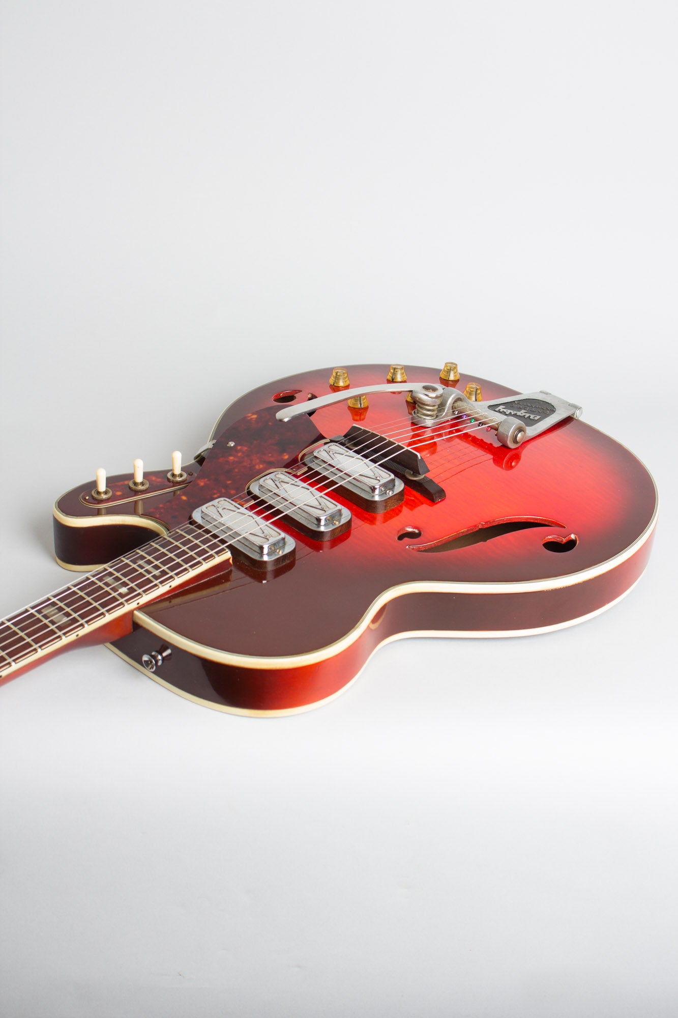 Harmony Silvertone Model 1454 Thinline Hollow Body Electric Guitar (1966)