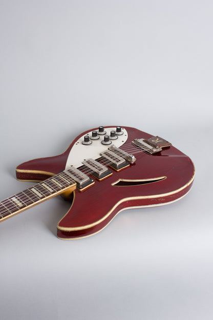 Unbranded Ricken Serviceman 12 String Semi-Hollow Body Electric Guitar (1960s)