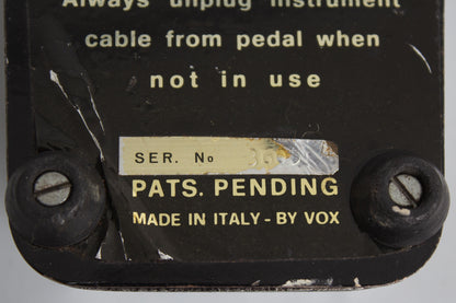 Vox Clyde McCoy Owned and Used by Tom Verlaine Wah-Wah Pedal Effect (1967)