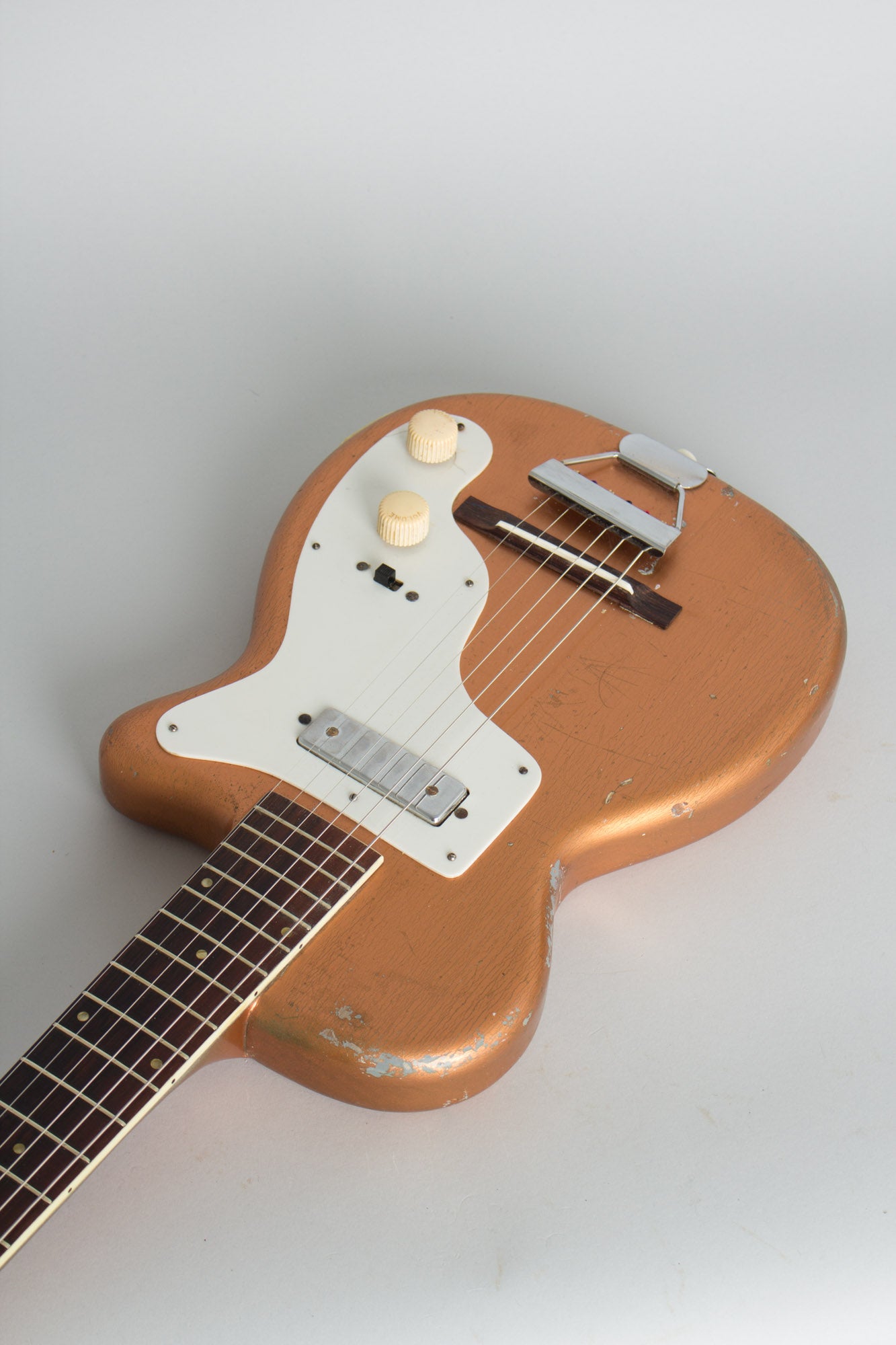 Harmony H-44 Stratotone Solid Body Electric Guitar (1953)