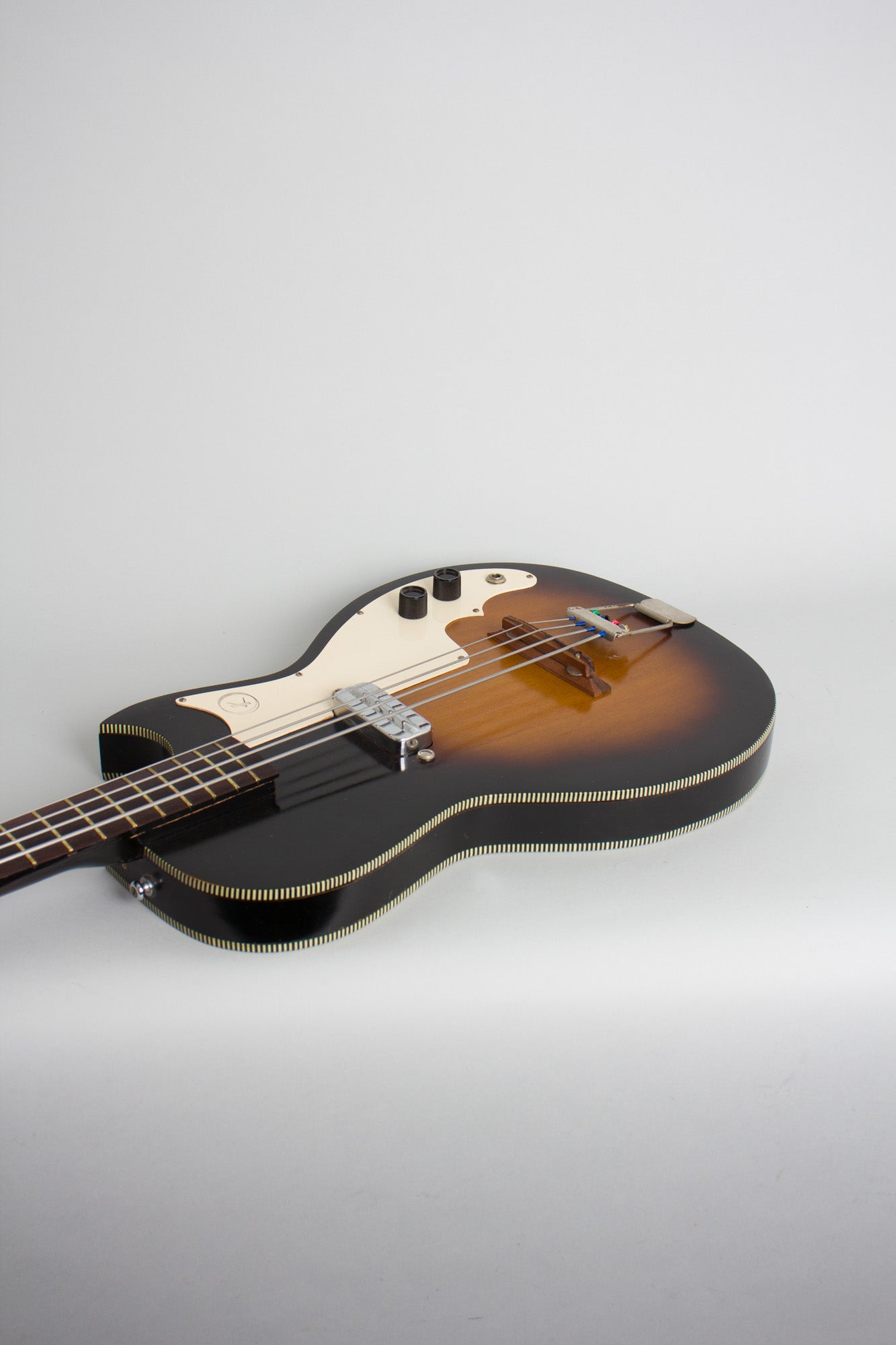 Kay K-5915 Semi-Hollow Body Electric Bass Guitar (1965)