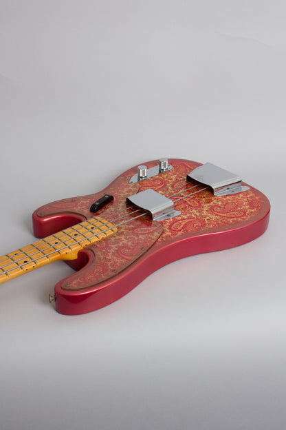 Fender Telecaster Bass Pink Paisley Solid Body Electric Bass Guitar (1968)