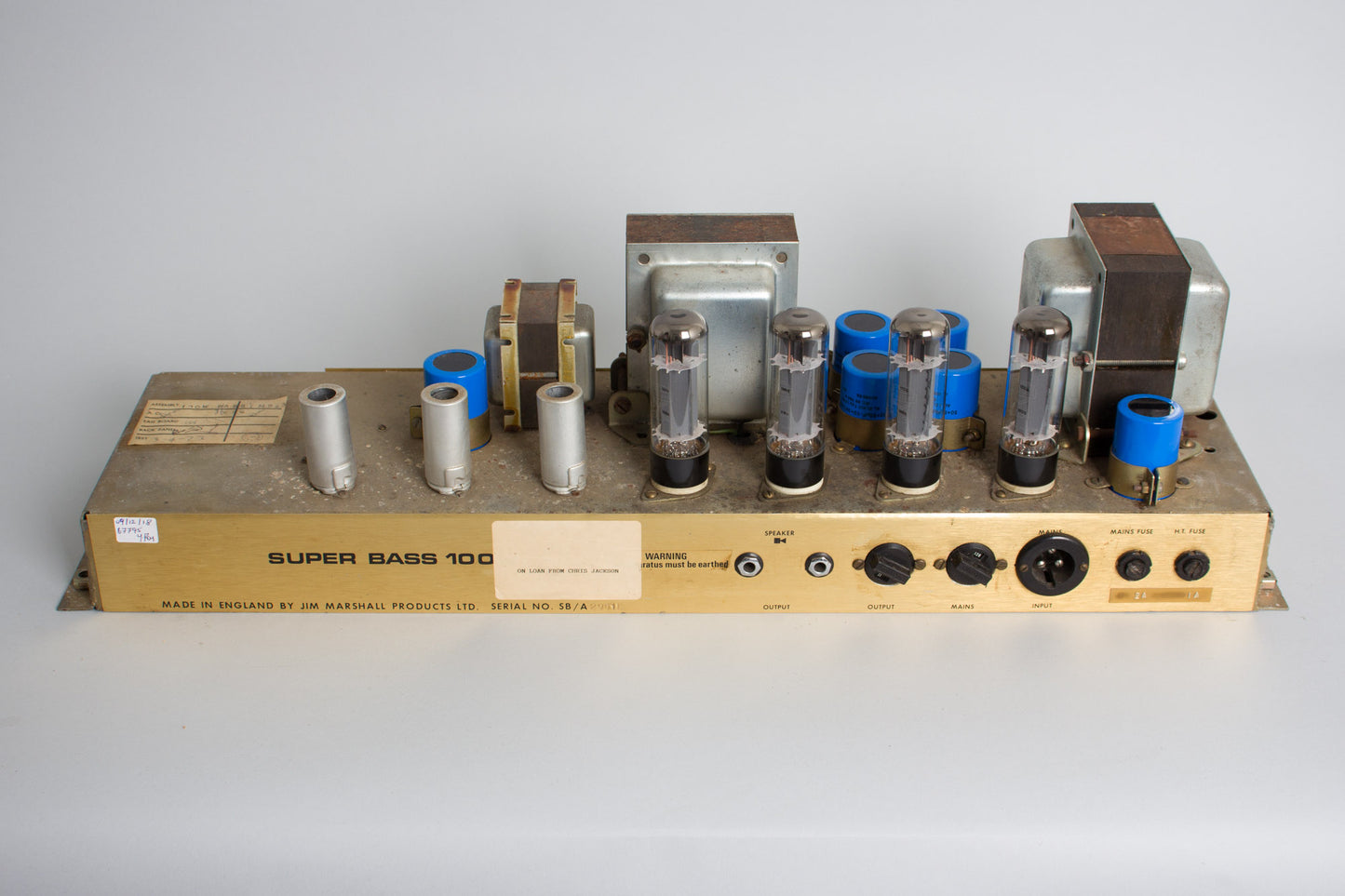 Marshall JMP Model 1992 Super Bass 100 Tube Half Stack Amplifier (1973)