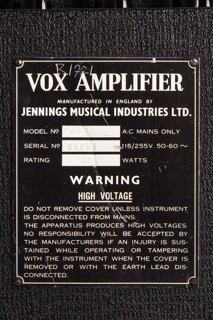 Vox AC-50 with Reproduction Cabinet Piggyback Tube Amplifier (1965-6)