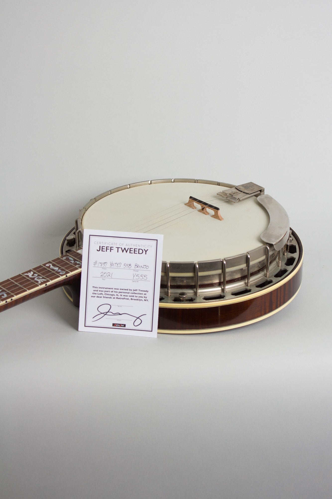 Yates 558 Owned and Used by Jeff Tweedy of Wilco 5 String Banjo (2021)