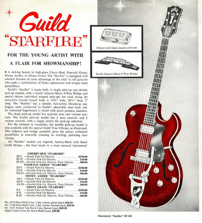 Guild Starfire II Thinline Hollow Body Electric Guitar (1963)
