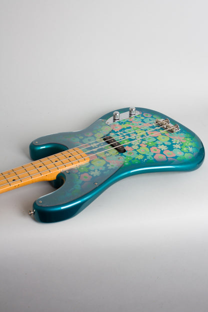 Fender Precision Blue Floral Solid Body Electric Bass Guitar (2002)