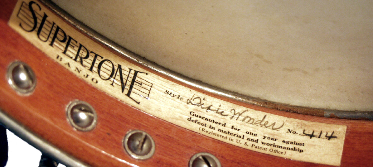Slingerland Supertone Dixie Wonder Style 414 5 String Banjo (1928)
