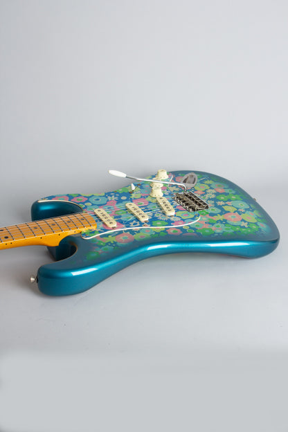 Fender Blue Floral Stratocaster Solid Body Electric Guitar (2002)