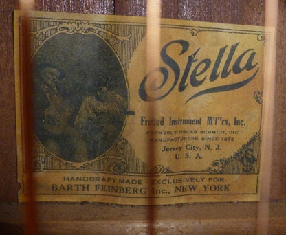 Stella Jumbo Flat Top Acoustic Guitar (1930)