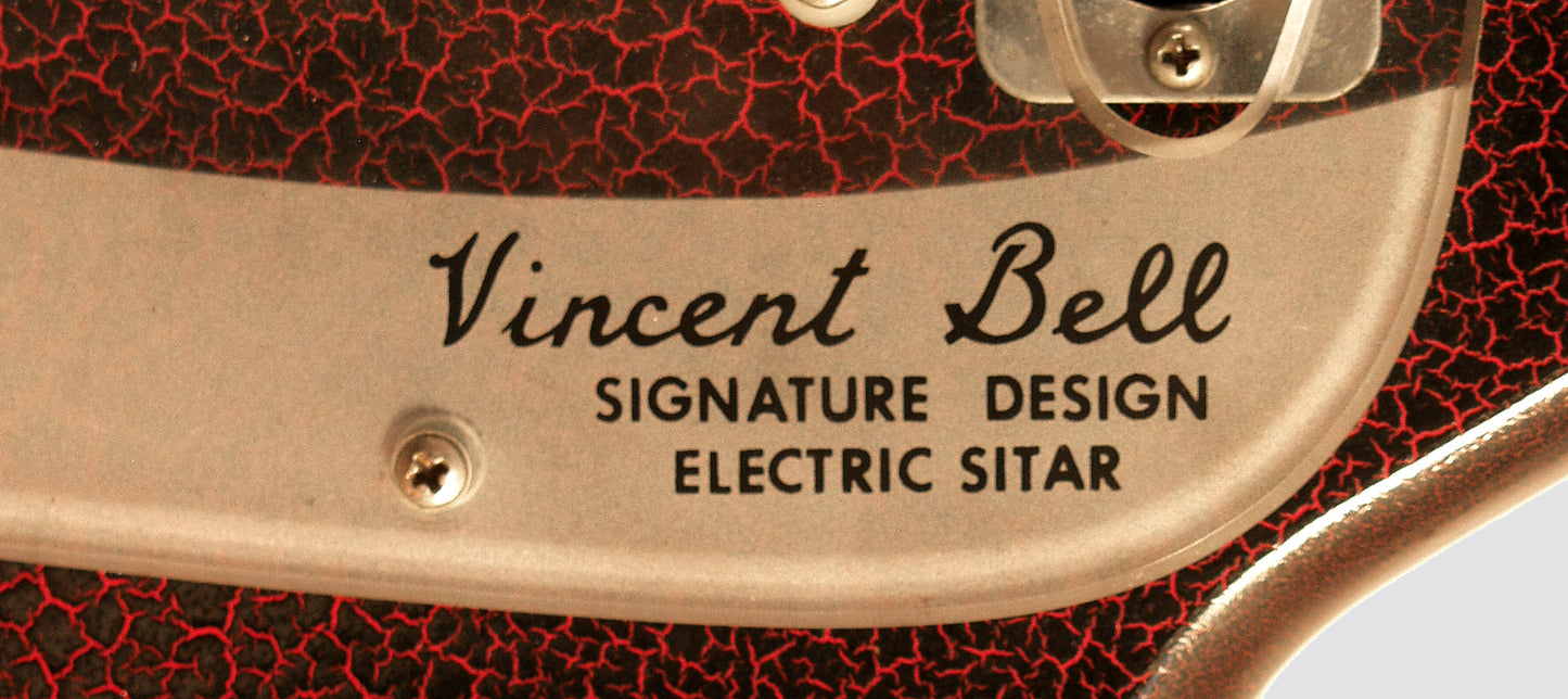 Danelectro Coral Sitar Semi-Hollow Body Electric Guitar (1968)