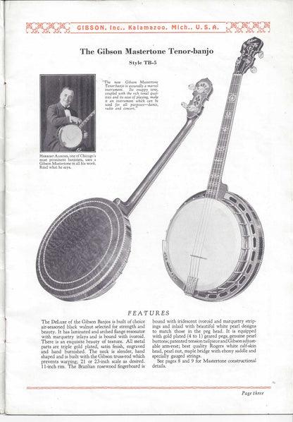Gibson TB-5 De Luxe Tenor Banjo (1925)