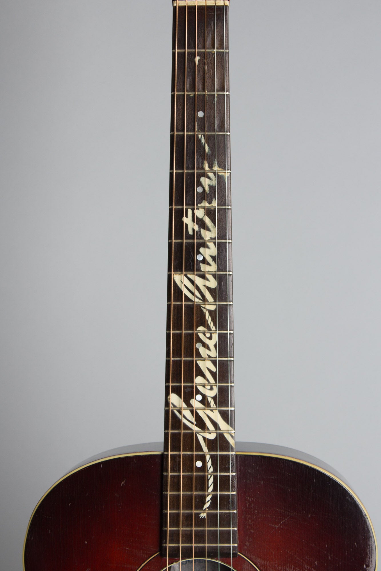 Harmony Supertone Gene Autry Round Up Flat Top Acoustic Guitar (1940)