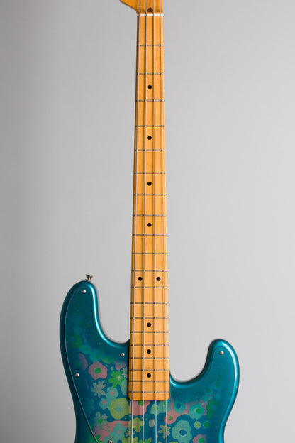 Fender Precision Blue Floral Solid Body Electric Bass Guitar (2002)