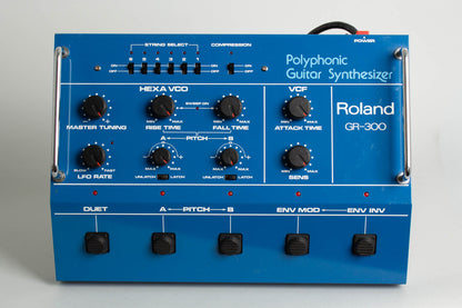 Roland GR-300 Polyphonic Guitar Synthesizer with G-808 Solid Body Electric Guitar (1983)