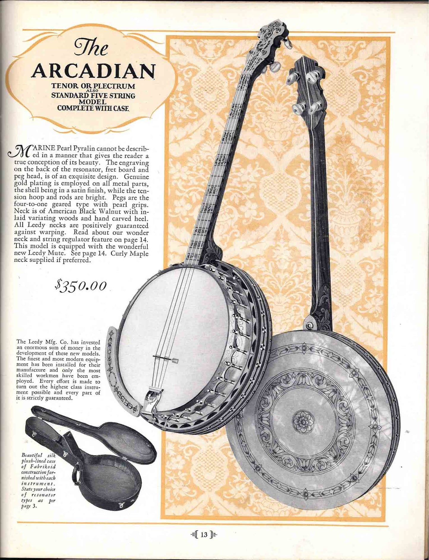 Leedy SoloTone Special Tenor Banjo (1927)
