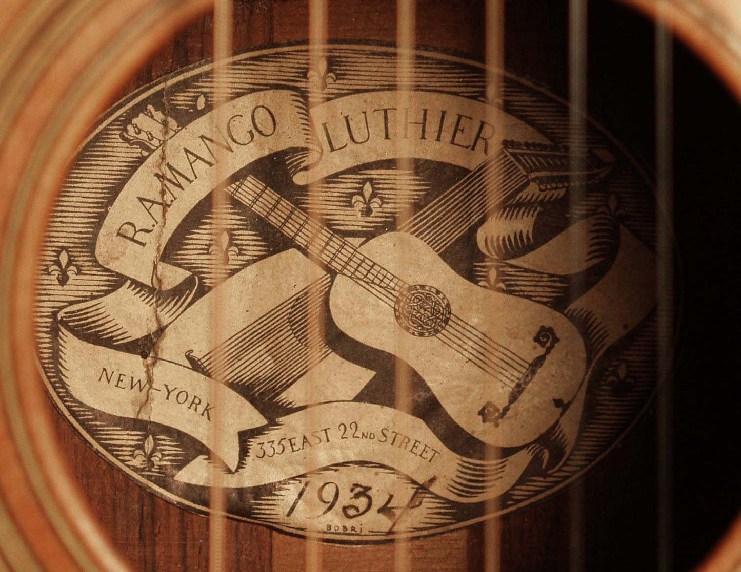 R. A. Mango 12 Fret Jumbo Flat Top Acoustic Guitar (1934)