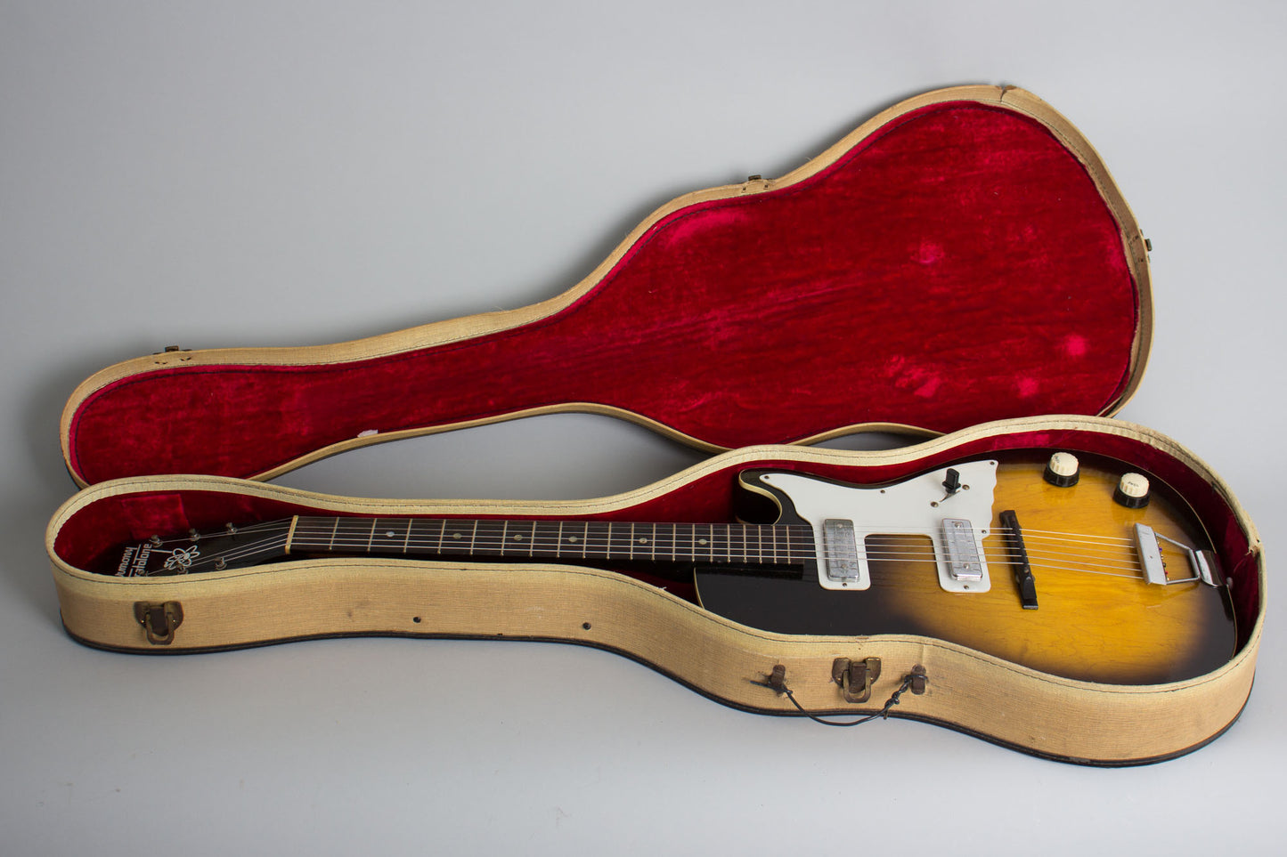 Harmony Stratotone Mars H-46 Thinline Hollow Body Electric Guitar (1959)