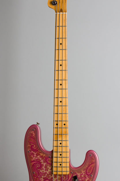 Fender Telecaster Bass Pink Paisley Solid Body Electric Bass Guitar (1968)
