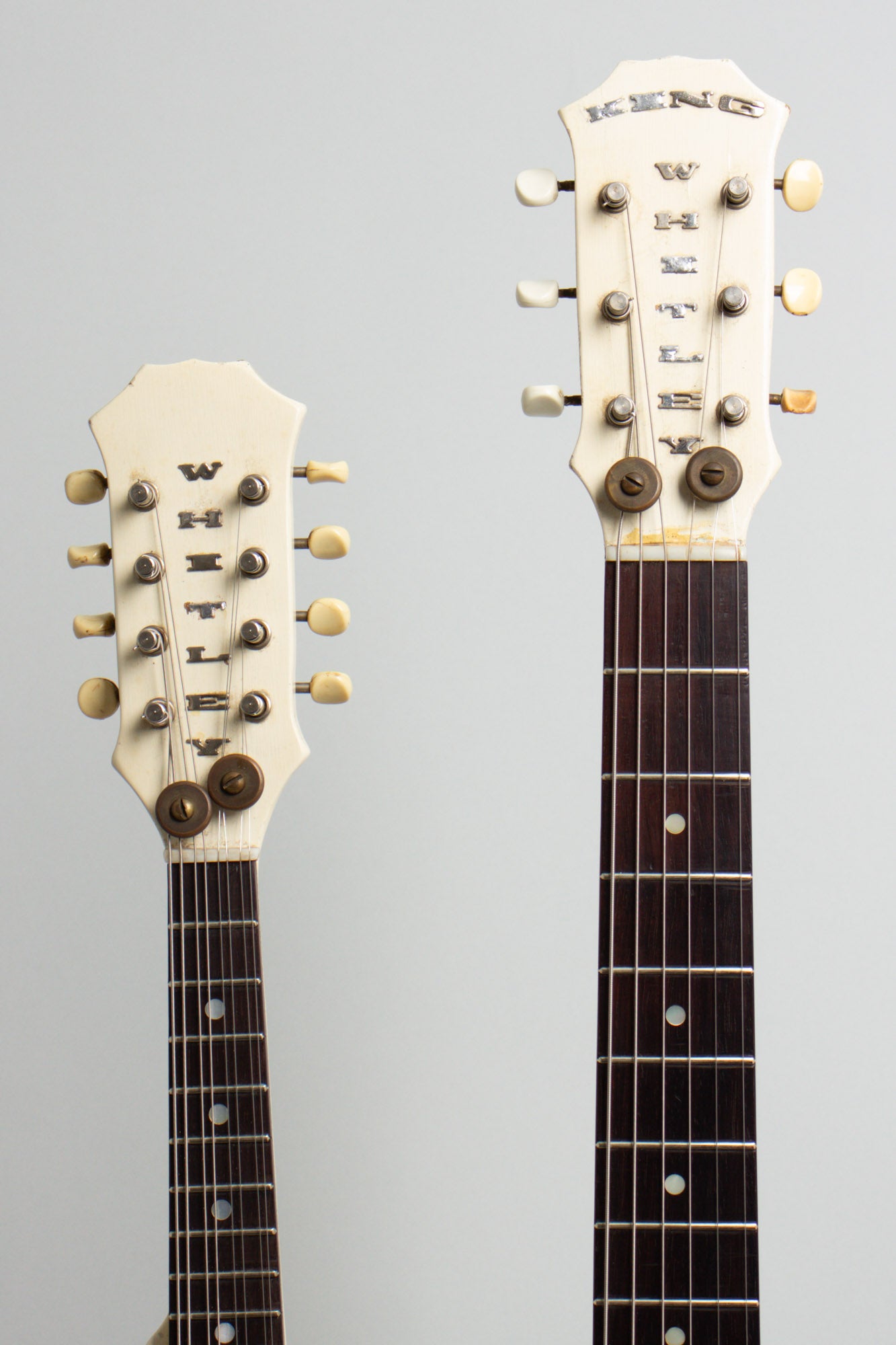 King Whitley Handmade Doubleneck Mandolin Solid Body Electric Guitar (1950s)