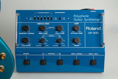 Roland GR-300 Polyphonic Guitar Synthesizer with G-505 Solid Body Electric Guitar (1982)