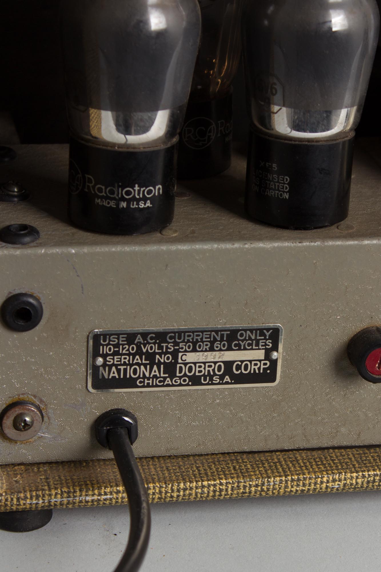 National-Dobro Supro Model 50 Tube Amplifier (1940)