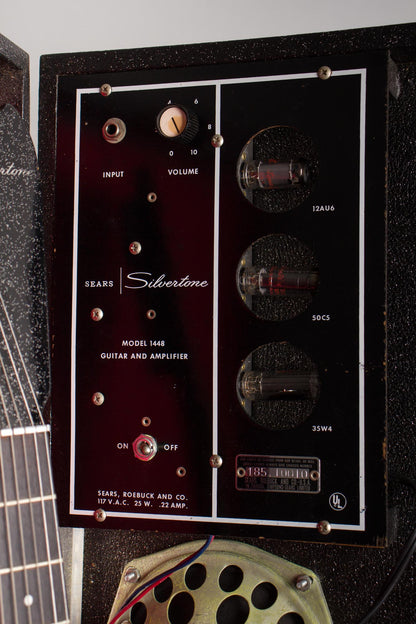 Danelectro Silvertone Model 1448 Semi-Hollow Electric Guitar and Amplifier Set (1965)