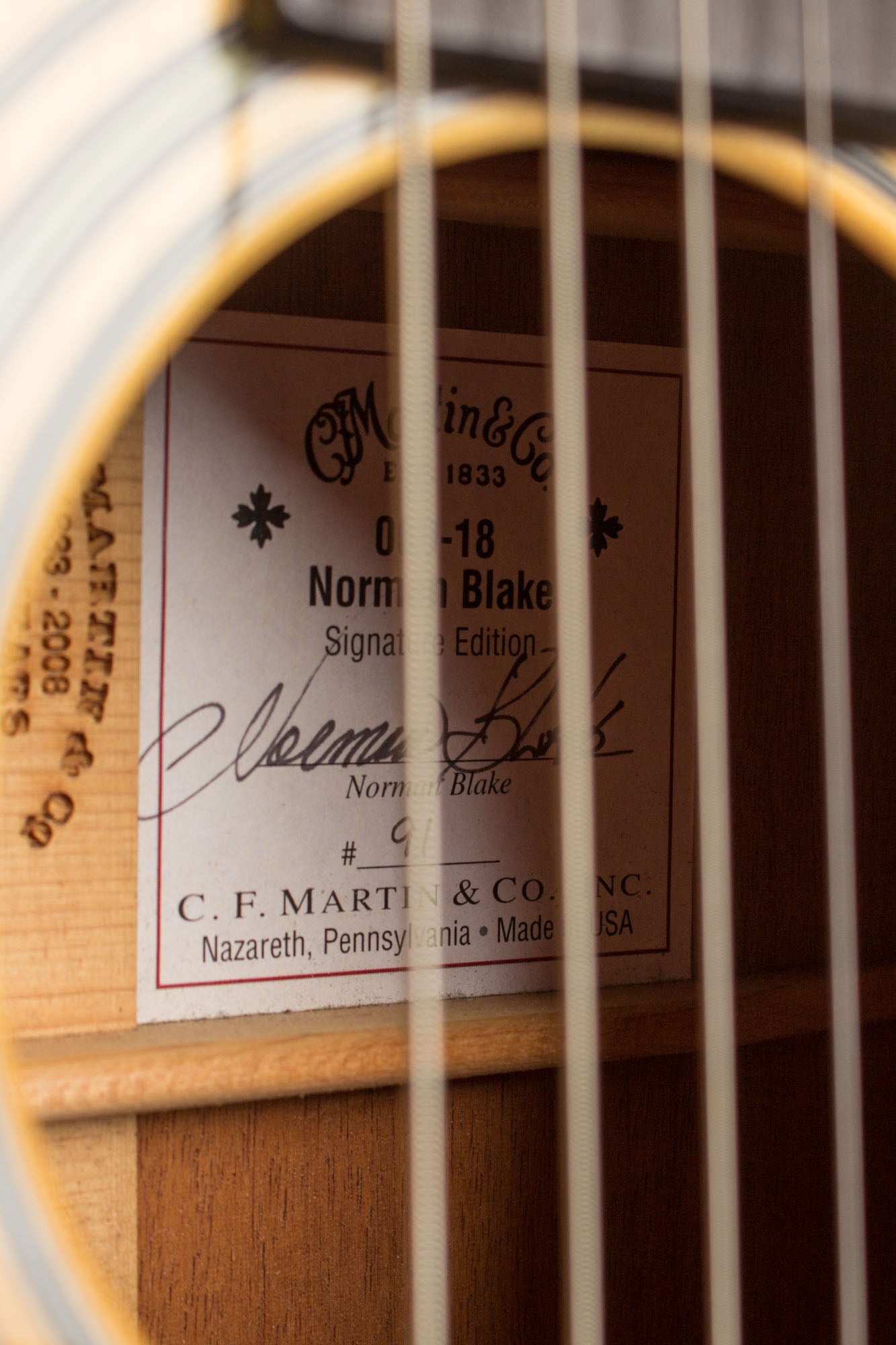 C. F. Martin 000-18 Norman Blake Signature Flat Top Acoustic Guitar (2008)