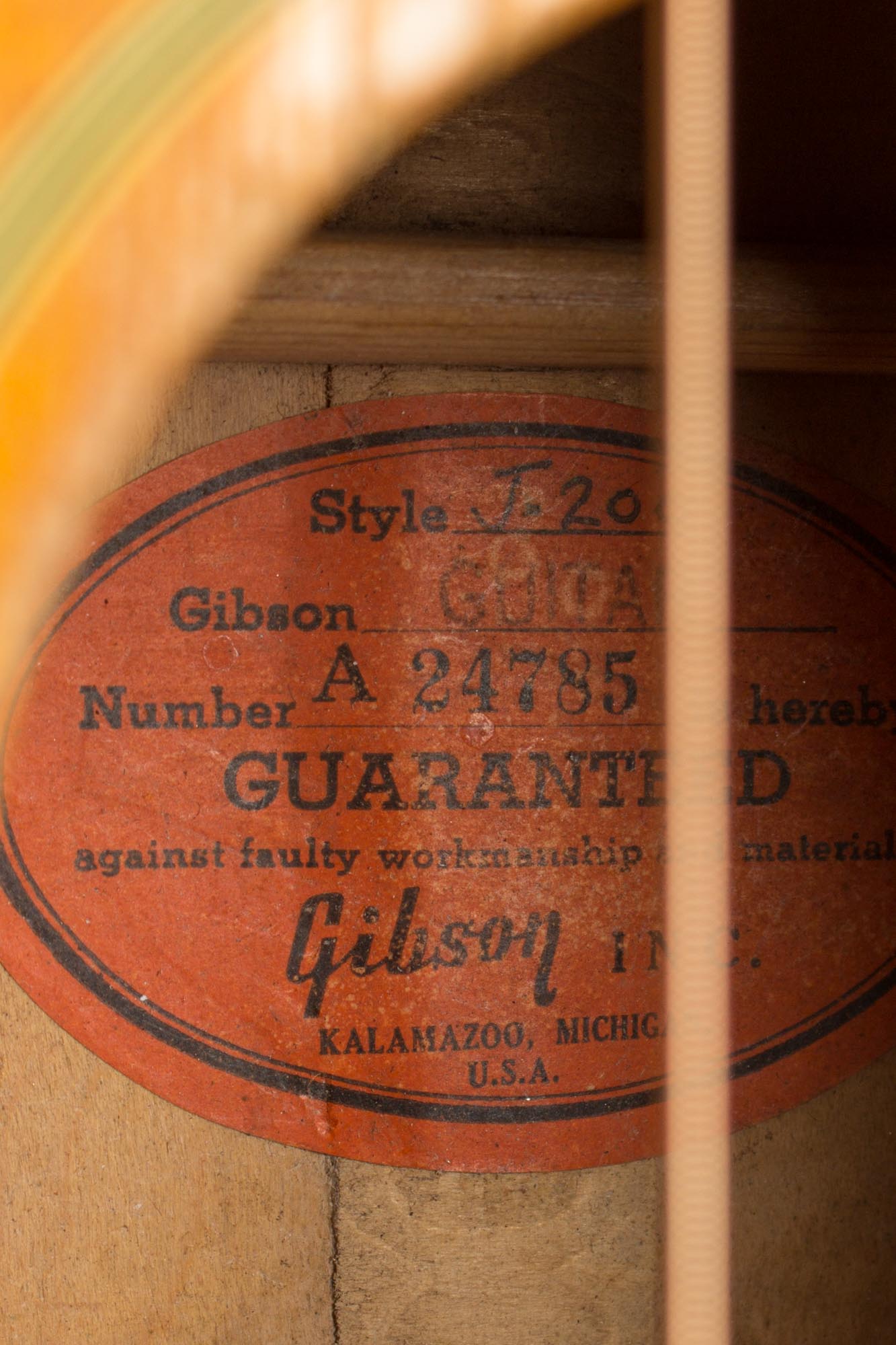 Gibson J-200N Flat Top Acoustic Guitar (1957)