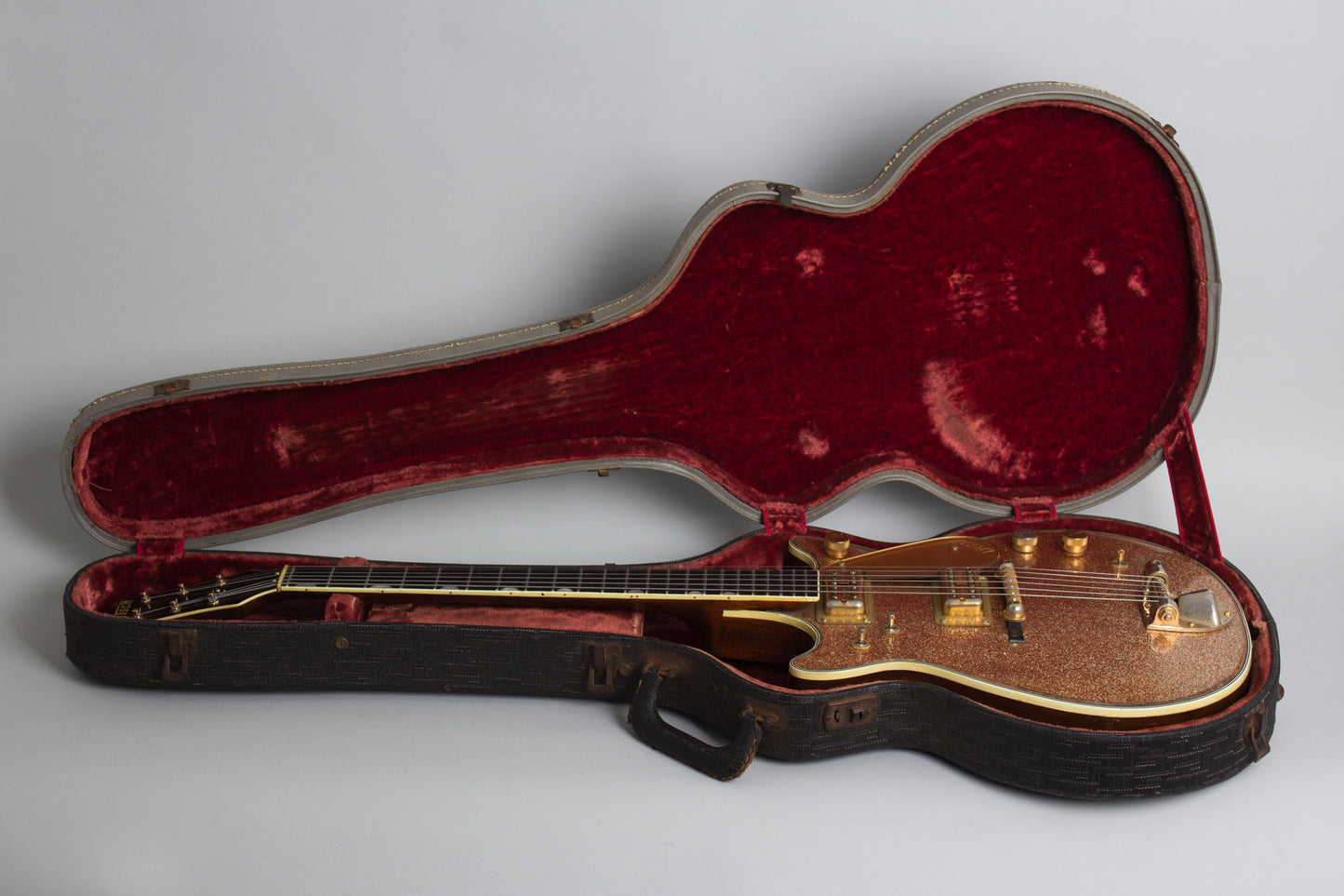 Gretsch PX-6129 Champagne Sparkle Jet Semi-Hollow Body Electric Guitar (1962)