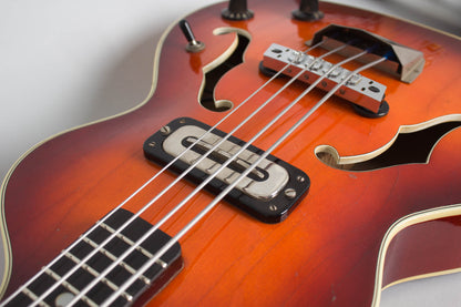Hoyer Model 43 London Bass Semi-Hollow Body Electric Bass Guitar (1967)