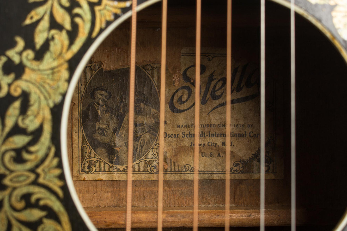 Stella Gambler Grand Concert Flat Top Acoustic Guitar (1930)