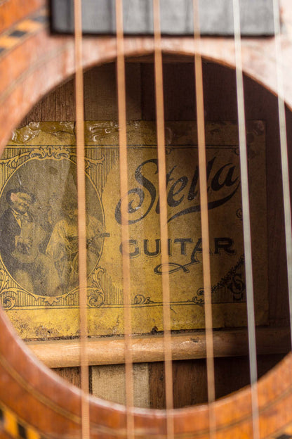 Stella Koa Grand Concert Flat Top Acoustic Guitar (1920s)