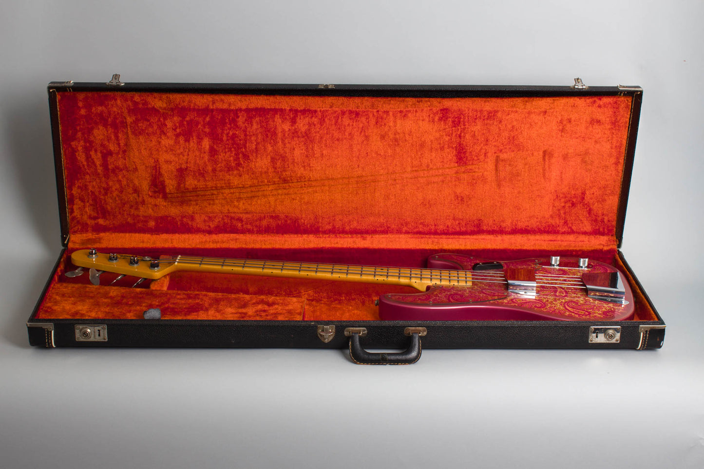 Fender Telecaster Bass Pink Paisley Solid Body Electric Bass Guitar (1968)