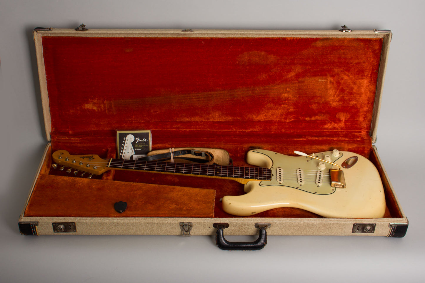 Fender Stratocaster with Gold Hardware Solid Body Electric Guitar (1964)