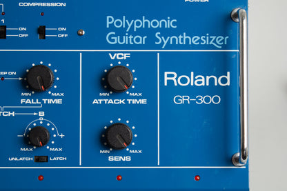 Roland GR-300 Polyphonic Guitar Synthesizer with G-808 Solid Body Electric Guitar (1983)