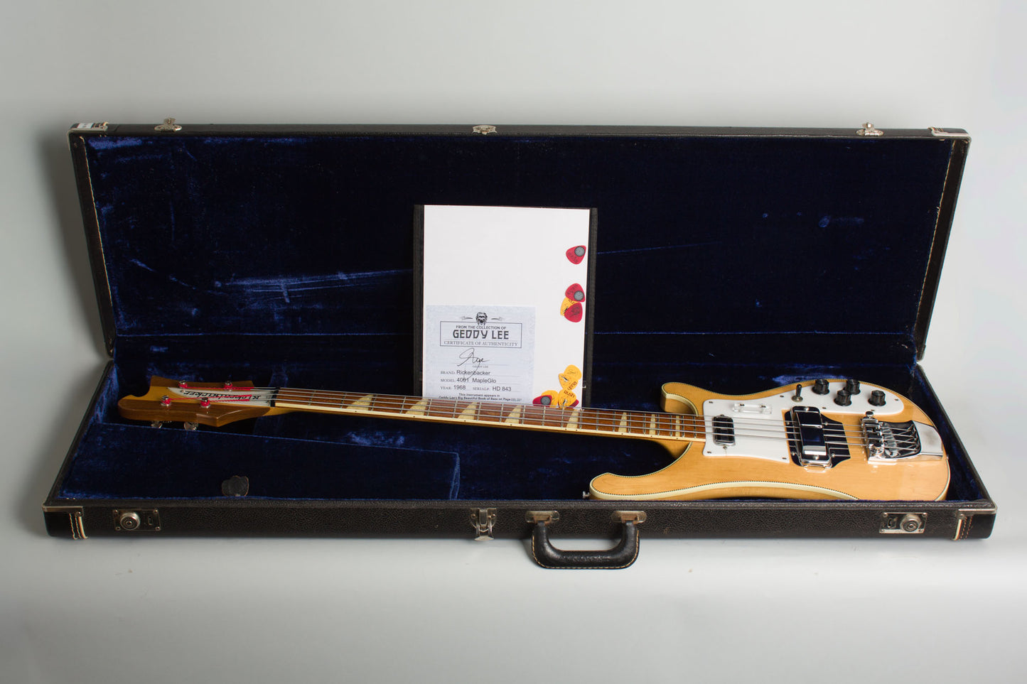 Rickenbacker Model 4001 Owned By Geddy Lee Solid Body Electric Bass Guitar (1968)