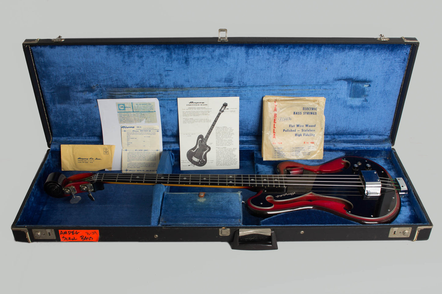 Ampeg AEB-1 Electric Bass Guitar (1966)