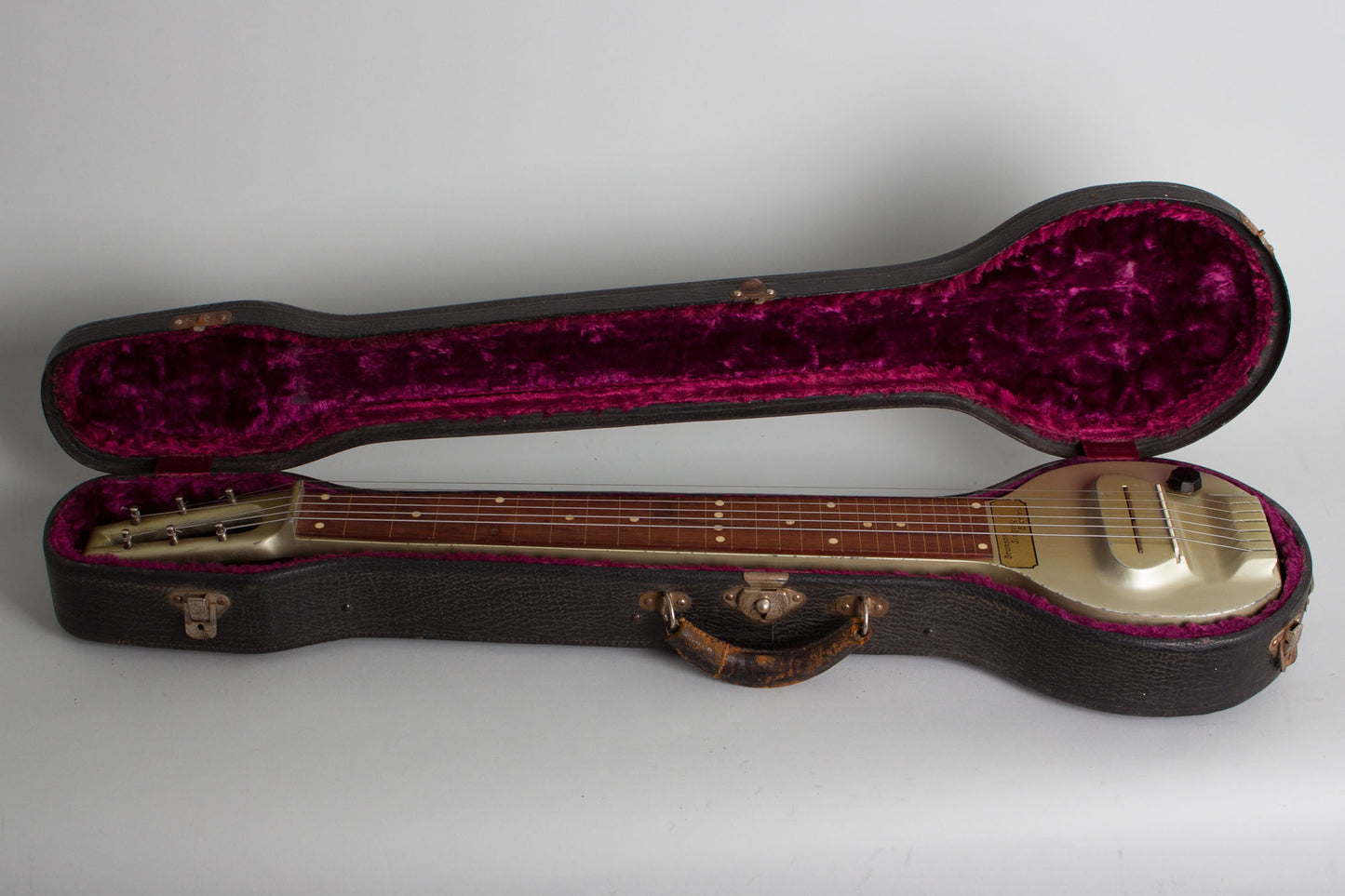 National-Dobro Corp. Bronson Singing Electric Lap Steel Electric with Matching Amplifier Guitar (1935)