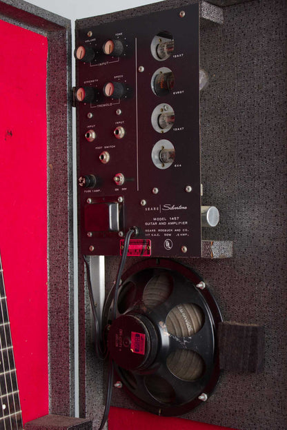 Danelectro Silvertone Model 1457 Amp-In-Case Semi-Hollow Body Electric Guitar (1965)