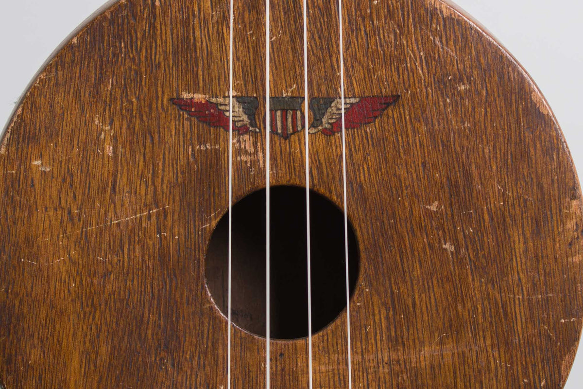 unknown U.S. Army Air Corps Folk Art Soprano Ukulele (1920-30's)