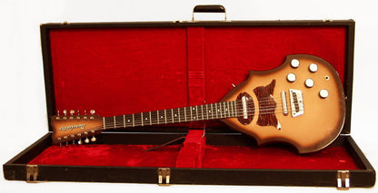 Danelectro Bellzouki 2-pickup model 7020 12 String Semi-Hollow Body Electric Guitar (1961)